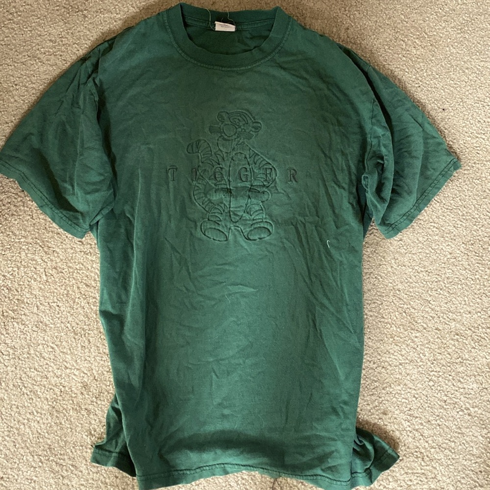 Green tee shirt Tiger from “Winnie the Pooh”